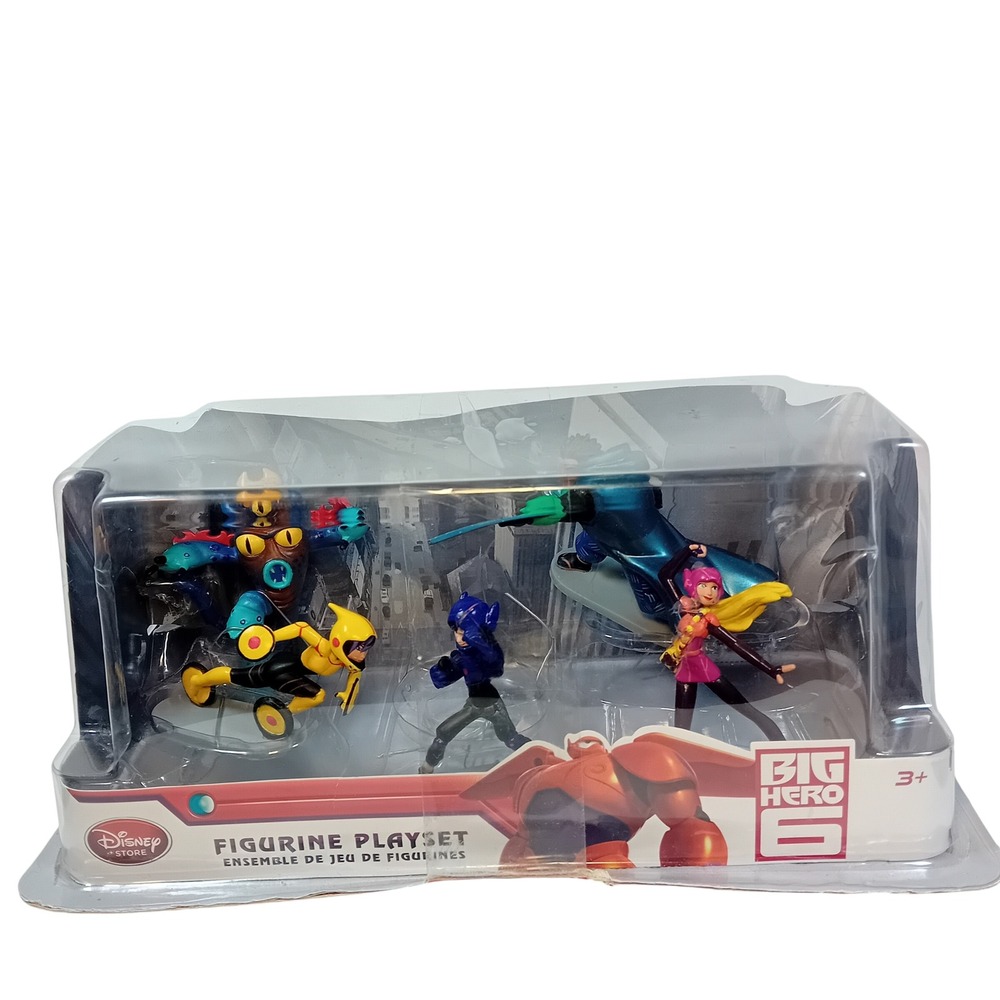 Open Box Disney Pixar Parks Exclusive Big Hero 6 Figurine Playset MISSING BAYMAX